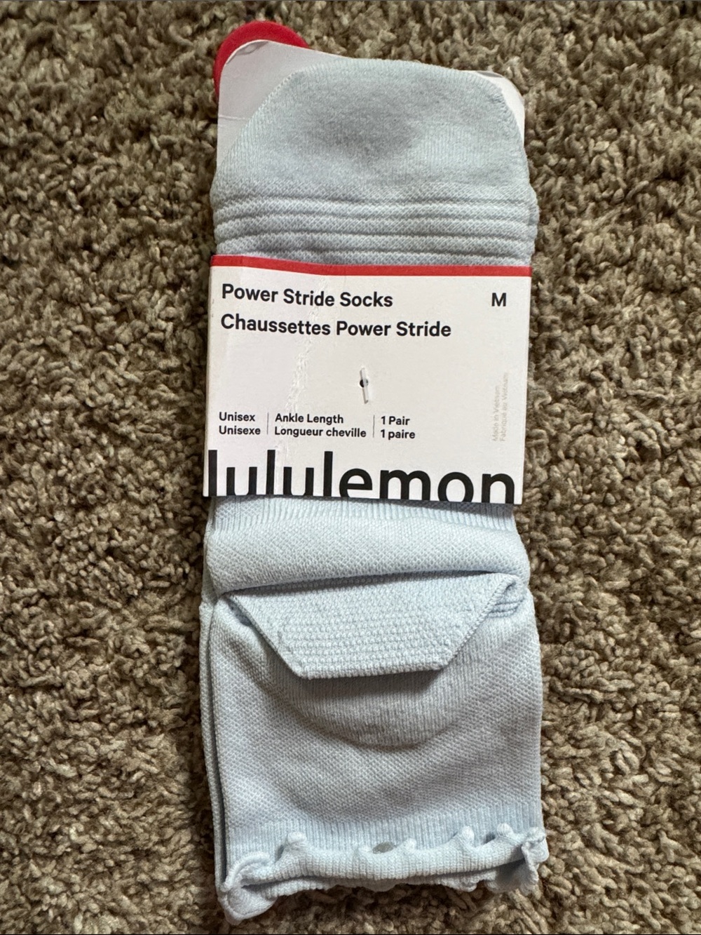 lululemon athletica Power Stride Ankle Socks - Light Blue